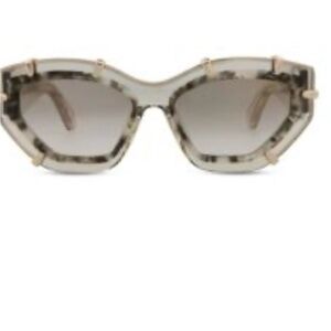 PHILIPP PLEIN
Cat Eye Sunglasses, beige/gold